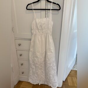 Madewell White Eyelet Sundress
